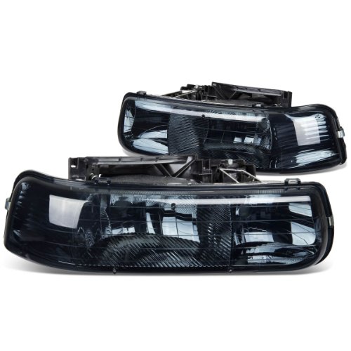 Auto Dynasty ADHLOHCS992PSM 2-PC Crystal Lens Healights Kit - Smoke Housing Headlight Assemblies Auto Dynasty AD-HL-OH-CS99-2P-SM