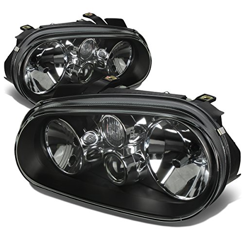 Headlight Assemblies Auto Dynasty AD-HL-OH-VWGOLF99-BK