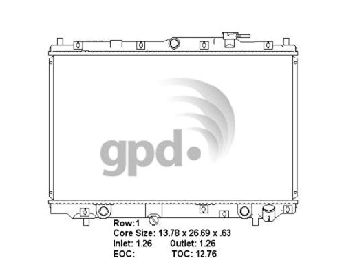 GPD Radiator 1494C Radiators GPD 1494C