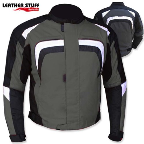 Gray Extreme Motorcycle Jacket Thermal Vented Waterproof CE Armor Cordura CE-1621-1 (6XL (Fit Chest 52), Gray) Jackets & Vests Bikers Gear cj1026/gray