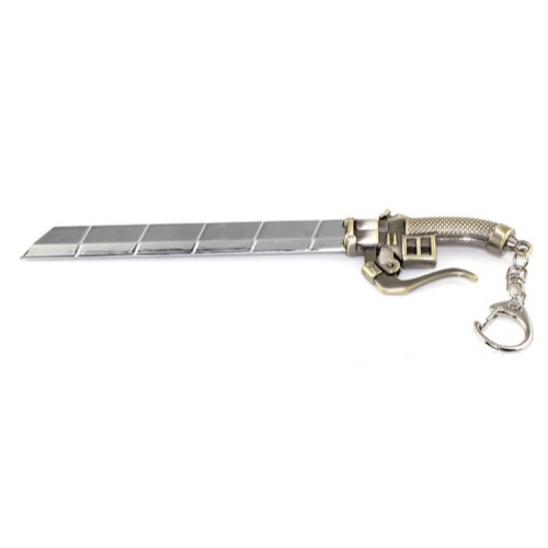 Attack on Titan Weapon Katana Keychain Removable Blade Key Chains askformore
