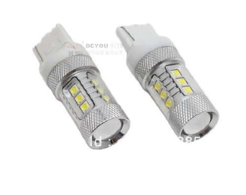 New Brights 2x T20 7440 80W High Power Cree LED Backup Reverse Light Bulb - 780LM - 12V/24V - White Lighting New Brights NB-T20 Cree