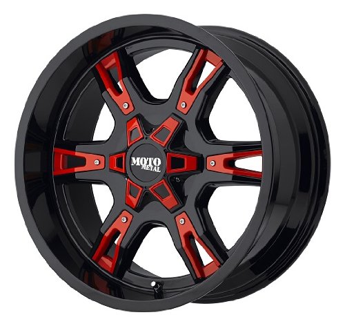 Moto Metal MO969 22 Chrome Wheel / Rim 8x6.5 with a -44mm Offset and a 125.5 Hub Bore. Partnumber MO96922280244N Car Moto Metal MO96922280244N