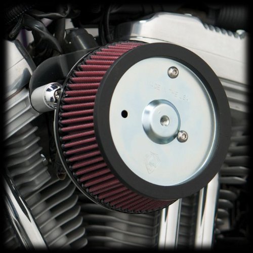 Arlen Ness 18-505 Big Sucker Stage 1 Air Cleaner Kit with Plain Backing Plate for 1999-Newer Harley Twin Cams Air Filters Arlen Ness Big Sucker 18-505 AN