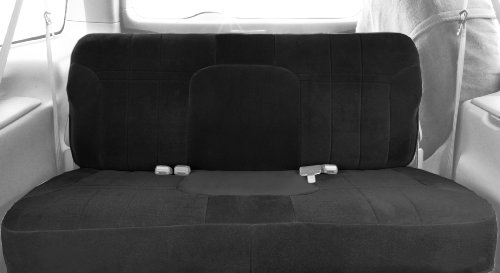 CalTrend Rear Row Solid Bench Custom Fit Seat Cover for Select Nissan NV200 Models - O.E. Velour (Charcoal Classic Insert and Trim) Accessories CalTrend NS246-03RA