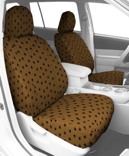 CalTrend Front Row Bucket Custom Fit Seat Cover for Select Toyota Avalon Models - Pet Print (Beige) Accessories CalTrend TY425-06AP