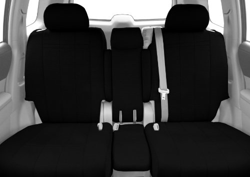 CalTrend Front Row 40/20/40 Split Bench Custom Fit Seat Cover for Select Chevrolet/GMC Models - SportsTex (Black Insert and Trim) Accessories CalTrend CV334-01GG