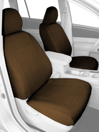 CalTrend Front Row Bucket Custom Fit Seat Cover for Select Ford F-250/F-350 Models - SportsTex (Beige) Accessories CalTrend FD250-06GA