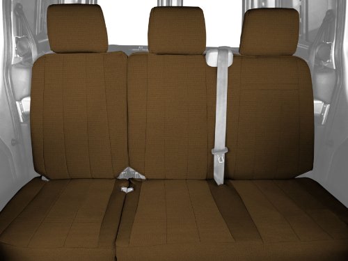 CalTrend Rear Row 60/40 Split Bench Custom Fit Seat Cover for Select Kia Sorento Models - SportsTex (Beige) Accessories CalTrend KA107-06GA