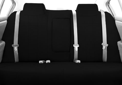 CalTrend Rear Row 40/60 Split Bench Custom Fit Seat Cover for Select Nissan Titan Models - SportsTex (Black) Accessories CalTrend NS167-01GA