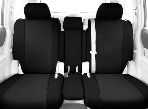 CalTrend Rear Row 40/20/40 Split Bench Custom Fit Seat Cover for Select Mazda CX-5 Models - Carbon Fiber (Black Insert and Trim) Accessories CalTrend MA136-01FC