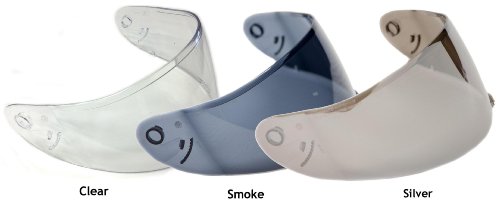 Silver Mirrored Tinted Visor for Typhoon Helmets Snell M2010 & M2015 Helmet Helmet Shields Typhoon Helmets B0285
