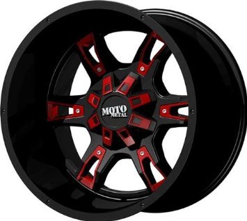 Moto Metal MO969 22 Black Wheel / Rim 5x150 with a -44mm Offset and a 110.5 Hub Bore. Partnumber MO96922258744N Car Moto Metal MO96922258744N