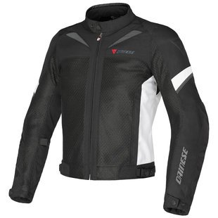 Dainese Air-3 Tex Jacket (Euro 54/ US 44, Black/White/Dark-Gull-Gray) Jackets & Vests Dainese 1735141-P64-50