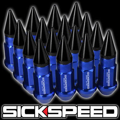 Lug Nuts Sickspeed 16PC 50 BLU w/ BLK SPK 12X1.5