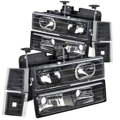 Headlight Assemblies Generic UR-HL-HA-8P-C1094-BK
