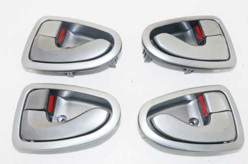 Aborn New Inside Interior Door Handle for Hyundai Accent Verna 2000-2005 Gray Set of 4 Body Aborn 82610-25000