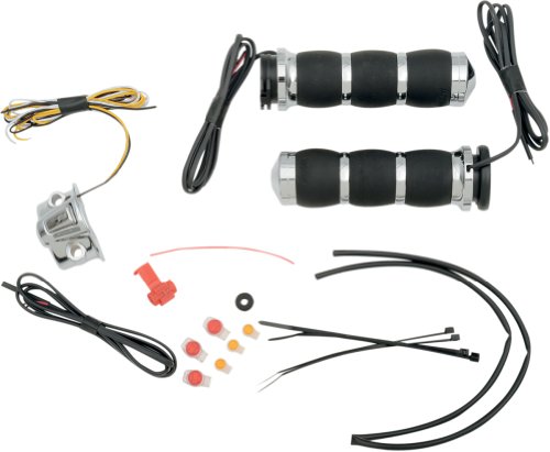 Avon Grips - Grip Velvet Chrome Heated Air-93-Ht Pu Grips Avon Grips U0631-0093