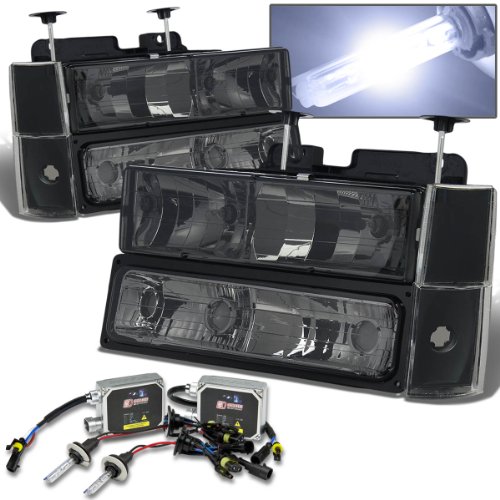 Headlight Assemblies Auto Dynasty AD-HLOH-8PC1088SM+9006-10KBLT