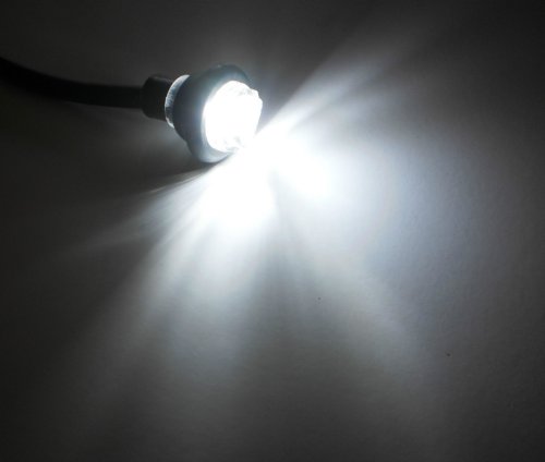 Leading Edge LED 3/4 Mini Grommet Mount Bullet Lights (Clear - White) Tail Light Assemblies Leading Edge J-55