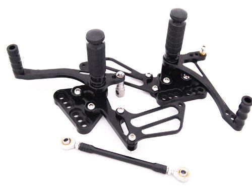 Rearset Rear Set Foot Rest Peg Footpegs Fit 05 06 GSXR1000 2005 2006 Black Foot Pegs Addmotor RS32-B