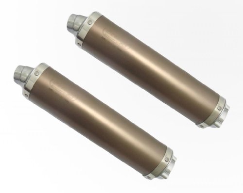 Honda CB1100 X11 1999-2002 Endy Exhaust Dual (X2) Silencers Supra Ti Color Frame Guards GPR Stabilizer ENDY.HD-4061-HD-4062/H-TITANIUM