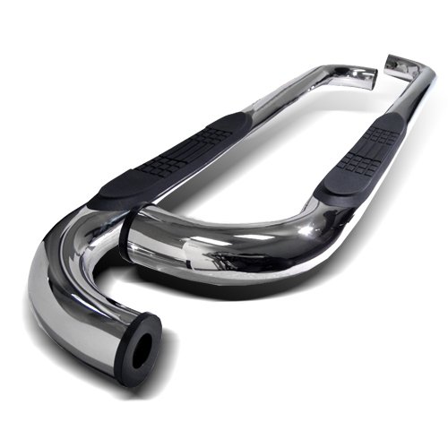 VioGi Fit:07-13 Toyota Tundra 2-Door Standard Cab 3 S/S Round Tube Side Step Rails Nerf Bar Running Boards Running Boards VioGi WM-D07S1045