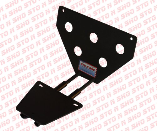 2008-2014 Dodge Challenger MOPAR STO-N-SHO Removable Take Off Front License Plate Frame Bracket Frames Big Mike's Performance Parts SNS1