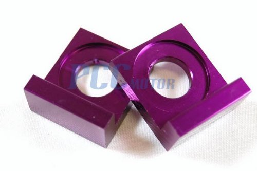PURPLE 15MM CHAIN ADJUSTER BLOCK PIT BIKE HONDA XR50 CRF50 AD03 Chain Adjusters PCC MOTOR PCC AD03 PURPLE