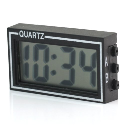 Mini Digital LCD Auto Car Truck Dashboard Desk Date Time Calendar Clock Black Accessories ReFaXi em00058