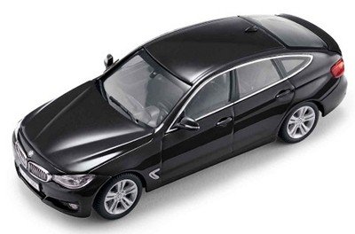 BMW Genuine 3 Series Gt (F34) Miniature 1:43 scale, Black Sapphire Racing Apparel BMW BMW2297635