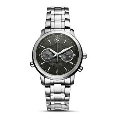 BMW Genuine Logo Ladies' Swiss Quartz Movement Watch Stainless Steel with black dial Racing Apparel BMW BMW2318662