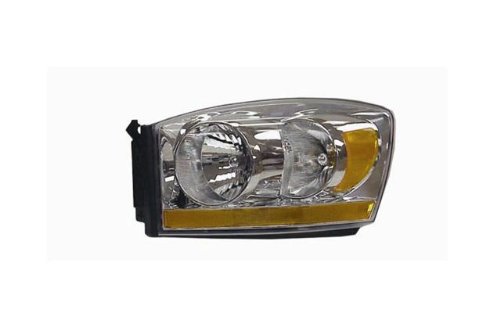 Eagle Eyes CS182-B001L 06-06 FOR DODGE RAM (NEW MODEL, 1500 MEG CAB/2500/3500) HEADLIGHT (W/O BLACK BEZEL) - DRIVER SIDE ASSEMBLY Headlight Assemblies Eagle Eye Lights CS182-B001L