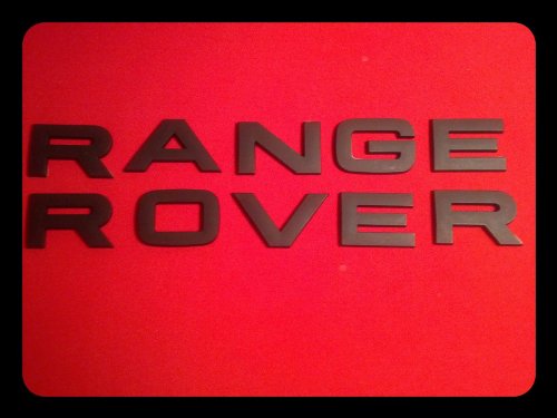 RR BLACK LAND ROVER RANGE RANGEROVER EMBLEM LOGO BADGE LETTERS HOOD TRUNK HSE Center Caps Land Rover 231123064042