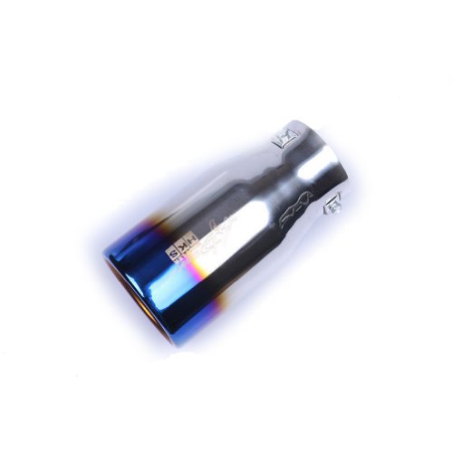 Moonet Chrome Round Rolled Exhaust Muffler Tips 76mm Mufflers Moonet 704c