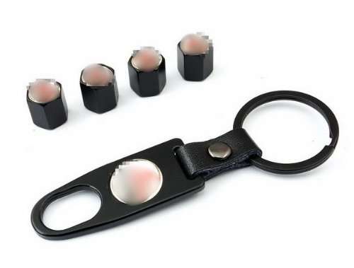 1PCS Wrench Keychain 4PCS Black Wheel Air Tyre Tire Valve Caps Fit For Wind Meredith Lancer wing Hao Lu God Outlander Yishen Hyun Jin Tire Repair Tools MING MING201-CAX14-01-D076