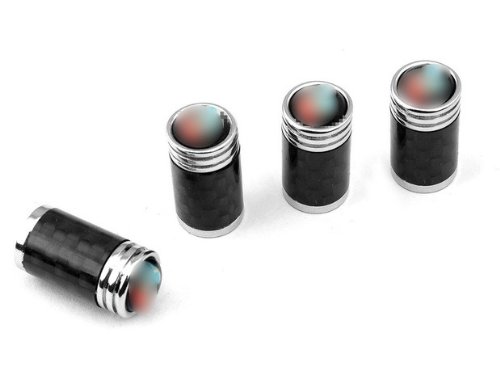 Automotive 4PCS Metal Wheel Tires Carbon Fiber Air Valve Stems Caps Fit For regal excelle enclave gl8 Black Valve Stems & Caps MING MING301-CAX14-02-E054