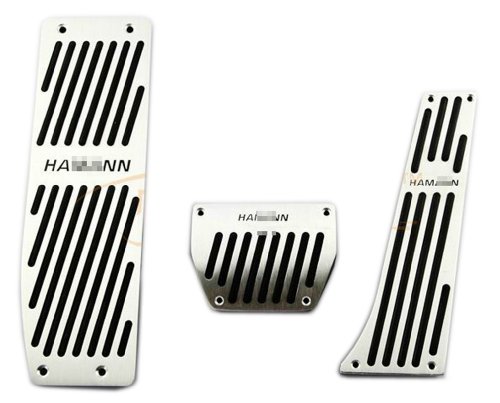 Harvard kid DIY Car Parts Aluminum Accelerator Brake Footrest Plate Pedals Pads for BMW 3 Series / E46 / E90 AT Body Harvard kid HK-PEDALS-AT-A007