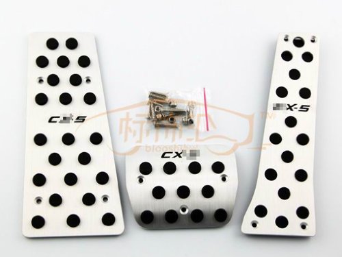 Harvard kid DIY Car Parts Aluminum Accelerator Brake Footrest Plate Pedals Pads for Mazda CX-5 AT Body Harvard kid HK-PEDALS-AT-A078