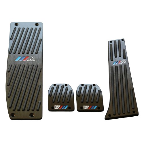 Fuel Brake Foot Rest MT Pedals Fit BMW E30 E36 E46 E87 E90 E91 E92 E93 M3 Black Pedal Pads bleqi 31250114