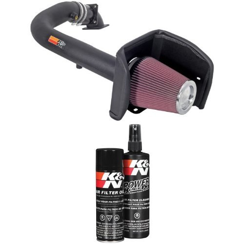 K&N 57-2556 FIPK Performance Air Intake System with Filter Care Service Kit Air Intake K&N 57-2556