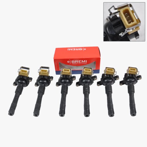 Coils BREMI ( Sold By IPD ) 0 22 15 04029 , 1 22 70 30081 , 12 13 75 99219 , 1 1 8 60T , 12 13 17 03228 , 12 13 17 48018 , 12 13 17 03825 , 0 22 15 04029 , 1227030081 , 12137599219 , 11860T , 12131703228 , 12131748018 , 12131703825 ,12 13 7 599 219  , 12 13 1 703 228 , 12 13 1 748 018 , 12 13 1 703 825 => BMW Ignition Coil + Spark Plug Connector Bremi Germany 03228 / 48018 (6pcs) => 1999 2002 2.5L; 3.0L; w/ Bosch Version Z3 / 1998 2.8L; E36; w/ Bosch Version Z3 / 1994 1995 1996 1997 E31 840Ci / 1995 1996 1997 E31 850Ci / 1996 1997 1998 1999 E36 M3 / 1997 2000 2001 E36 Z3 / 1997 1998 1999 2000 2001 E38 740i / 1996 1997 1998 1999 2000 2001 E38 740iL / 1995 1996 1997 1998 1999 2000 2001 E38 750iL / 2001 2002 e39 525i / 1997 1998 1999 2000 E39 528i / 2001 2002 E39 530i / 1997 1998 1999 2000 2001 2002 2003 E39 540i / 2000 2001 2002 2003 E39 M5 / 2000 E46 328Ci , 323Ci / 1999 2000 E46 323i , 328i / 1999 E46 323is / 2001 2002 E46 325Ci , 325i  , 325xi , 330Ci , 330i  , 330xi /  2000 2001 2002 2003 E52 Z8 / 2001 2002 2003 E53; 3.0i X5 / 2000 2001 2002 2003 E53; 4.4i X5 / 2002 2003 E53; 4.6is X5