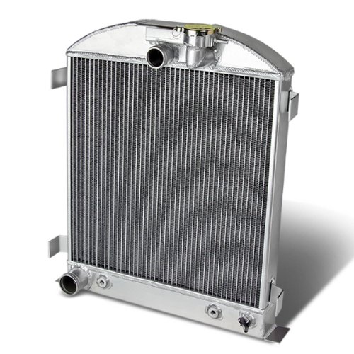Dynasty RACHOPPEDFORD3 3-Row Aluminum Racing Radiator For Ford Chopped Radiators Auto Dynasty AD-RA-CHOPPED-FORD-3