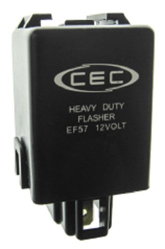 CEC Industries EF57 Electronic Turn Signal Flasher Relay, 3 Prongs, 12 Volts Stop & Turn Signal CEC EF57
