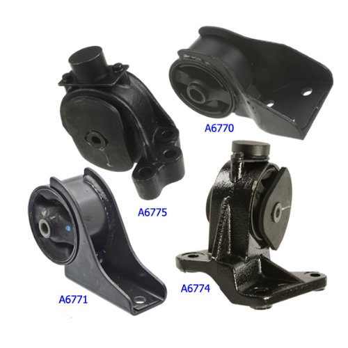 Fits: 2002-2005 Kia Sedona 3.5L Engine Motor & Trans Mount Set 4PCS 02 03 04 05 A6774 A6775 A6771 A6770 Engine Mounts Motor Max A6774 A6775 A6771 A6770