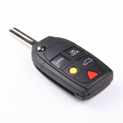 Keyless Entry Remote Keyless Folding Flip Fob Key Case Shell for Volvo C30 C70 S40 S80 V50 V70 Xc90 Xc70 Xc60 Electrical Coavas Key Shell