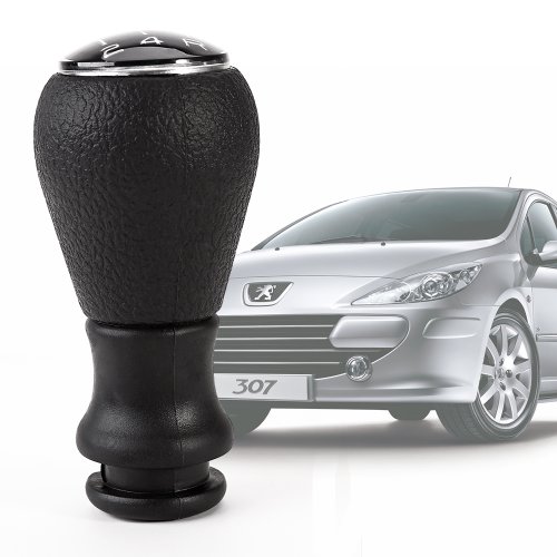 New Car Gear Shift Chrome Knob stick For PEUGEOT 106 206 306 406 107 207 307 407 807 5 SPEED Chrome Black Body surepromise