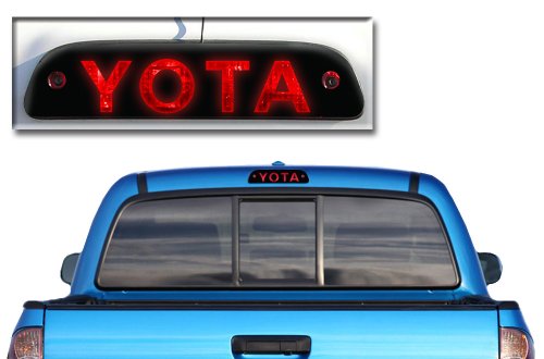 Toyota Tacoma 3rd Brake Light Graphic TRD Black Vinyl Decal Matte Parts YOTA Decals AMR Racing 317122-111632-1010