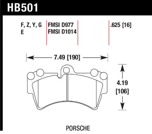 Brake Pads Hawk HB501N.625