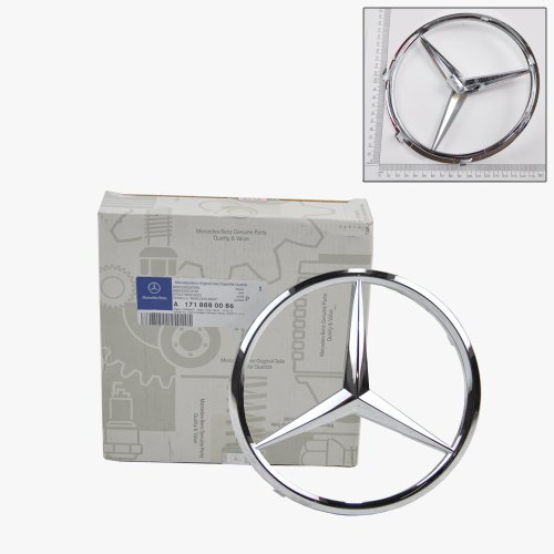 Emblems Mercedes-Benz 1 71 88 80086 , 1718880086 , 171 888 00 86 => Mercedes-Benz Front Grill Star Emblem Genuine Original 1710086 => 2006 2007 2008 SLK280 / 2009 2010 2011 SLK300 / 2005 2006 2007 2008 2009 2010 2011 SLK350 / 2005 2006 2007 2008 2009 2010 SLK55 AMG